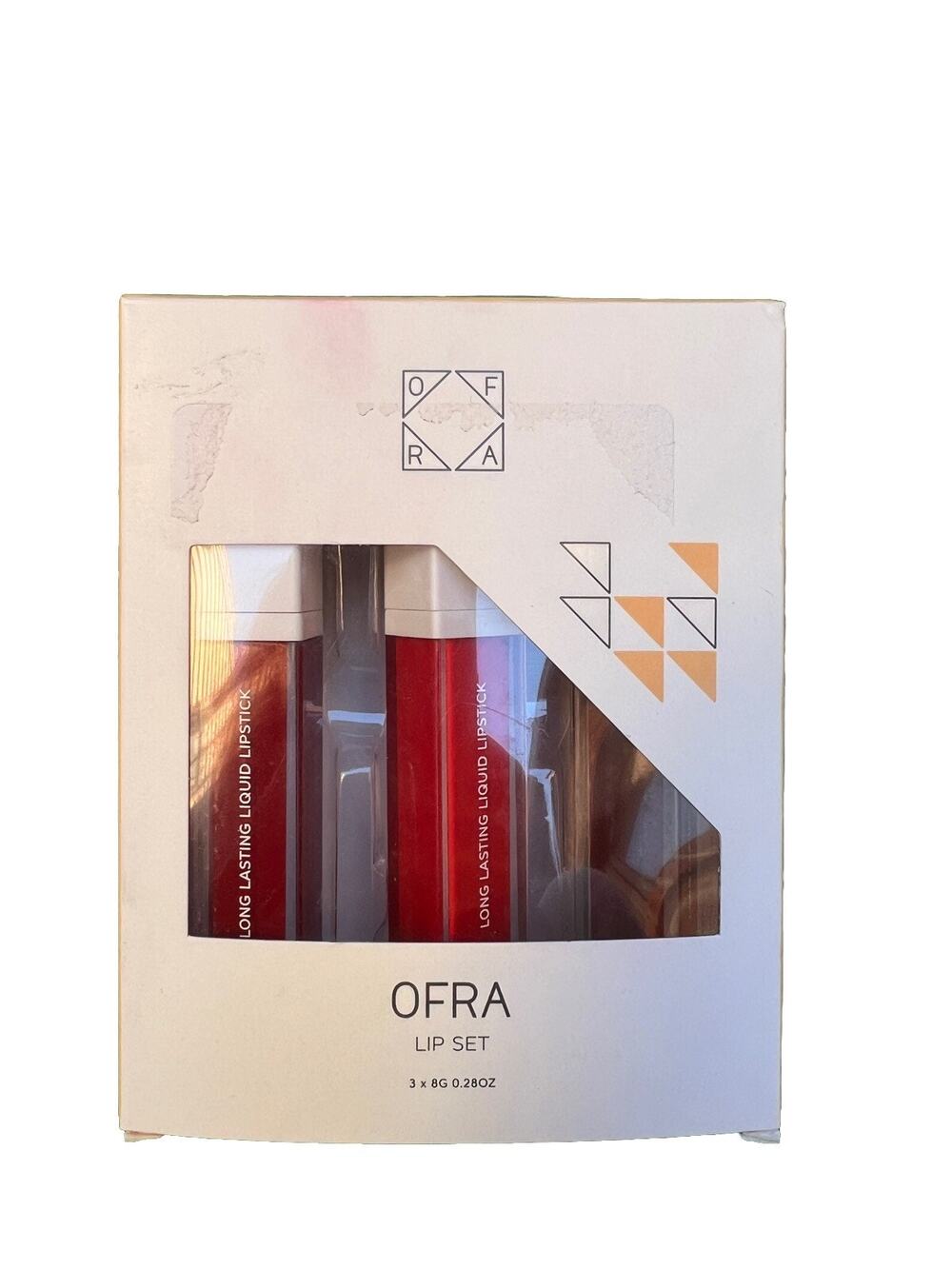 OFRA The REDS 3 Piece Long Lasting Liquid Lip Set NIB Full Size
